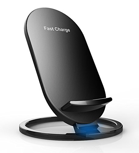 10W Fast Qi Wireless Charging Stand for iPhone 8/8 Plus/iPhone X, Samsung Galaxy S8,S8 Plus,S7 Edge,S7,S6 Edge Plus,Note 5, Compatible with All Standard Qi-enabled devices