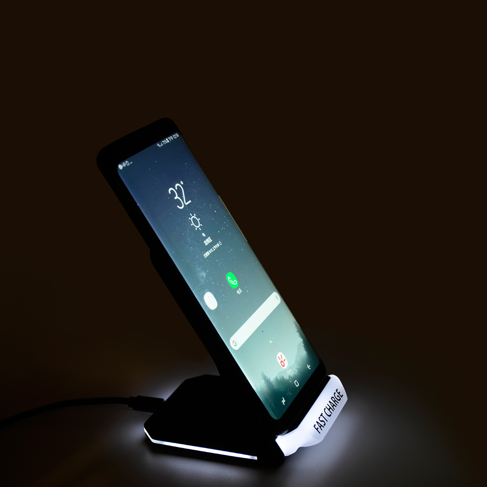 Hot products in USA 10W Qi Fast wireless charging stand for iPhone X / 8 / 8 Plus,Samsung Galaxy S8, S8+/S8 Plus 