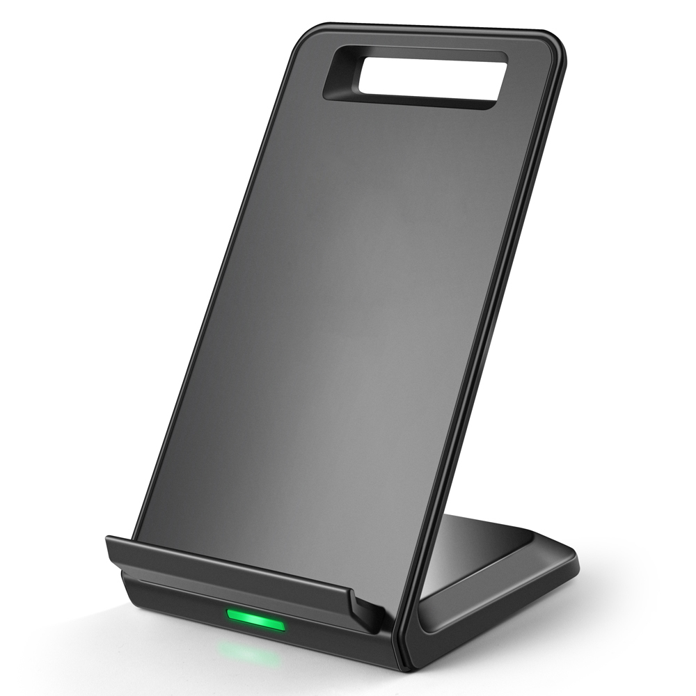 2- coils 10W QI Fast wireless charging stand for iPhone X / 8 / 8 Plus and all QI-Enabled Devices